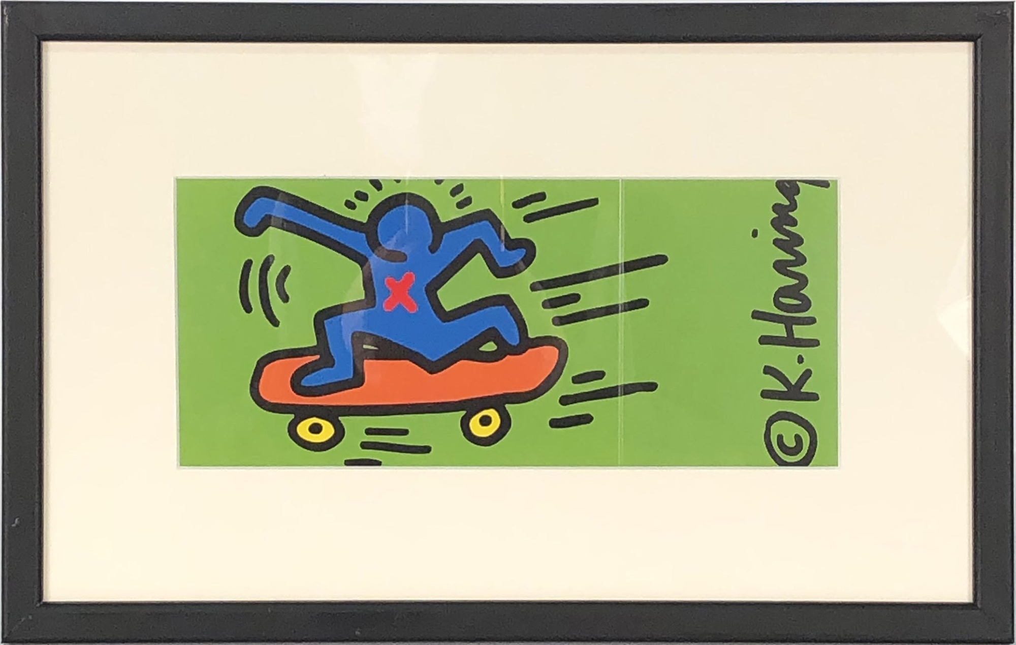 Keith HARING (after) - Skateboarder, 1998 - Offset print - Street Art -  Plazzart