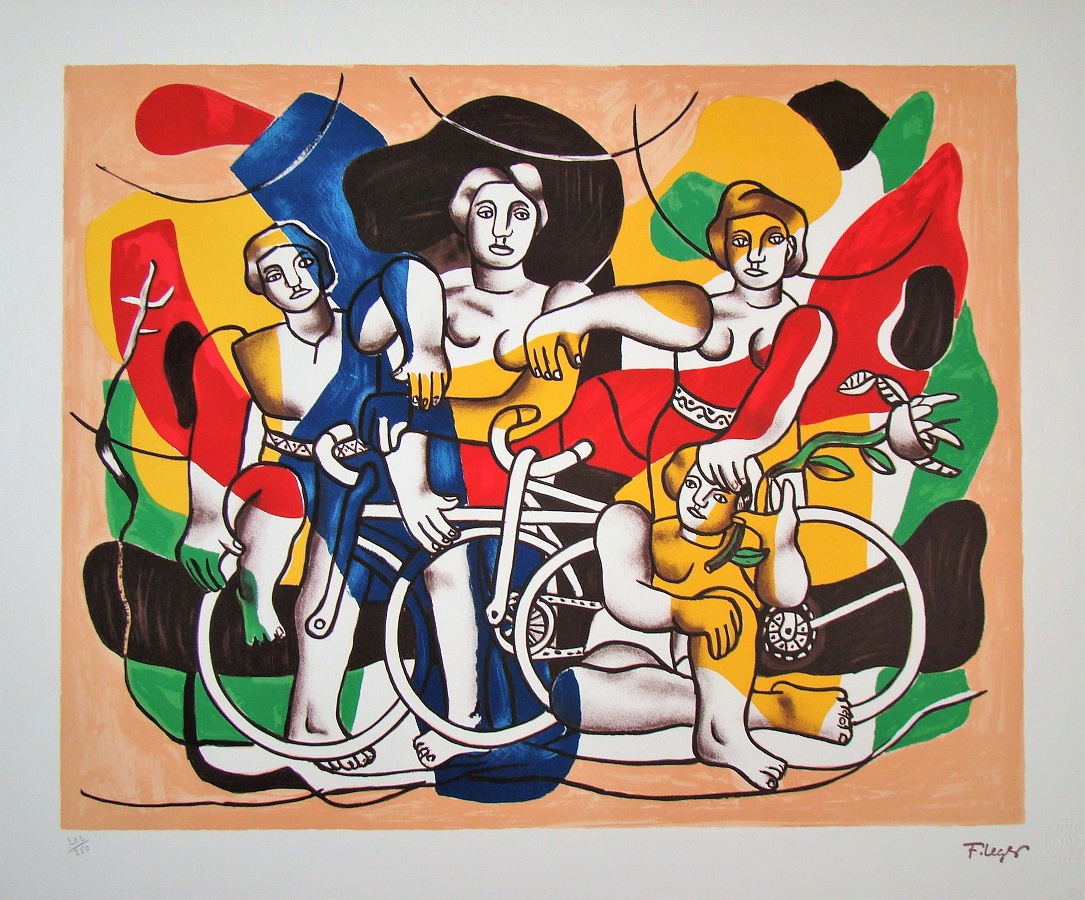 Fernand Leger outlets Lithograph Le Cycliste