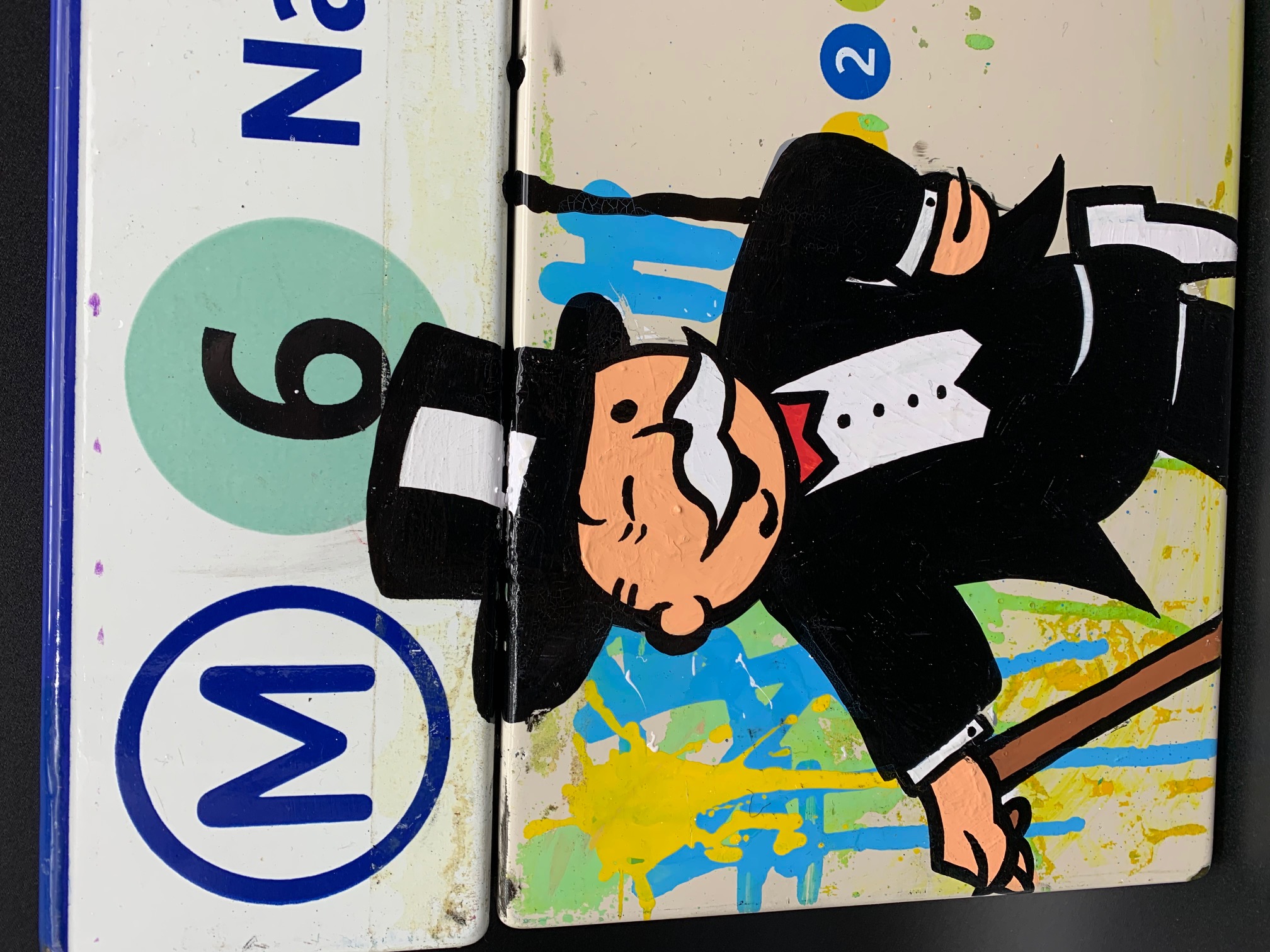 Fat - Monopoly Nation, 2021 - Mixed media on metal plate - Street Art ...