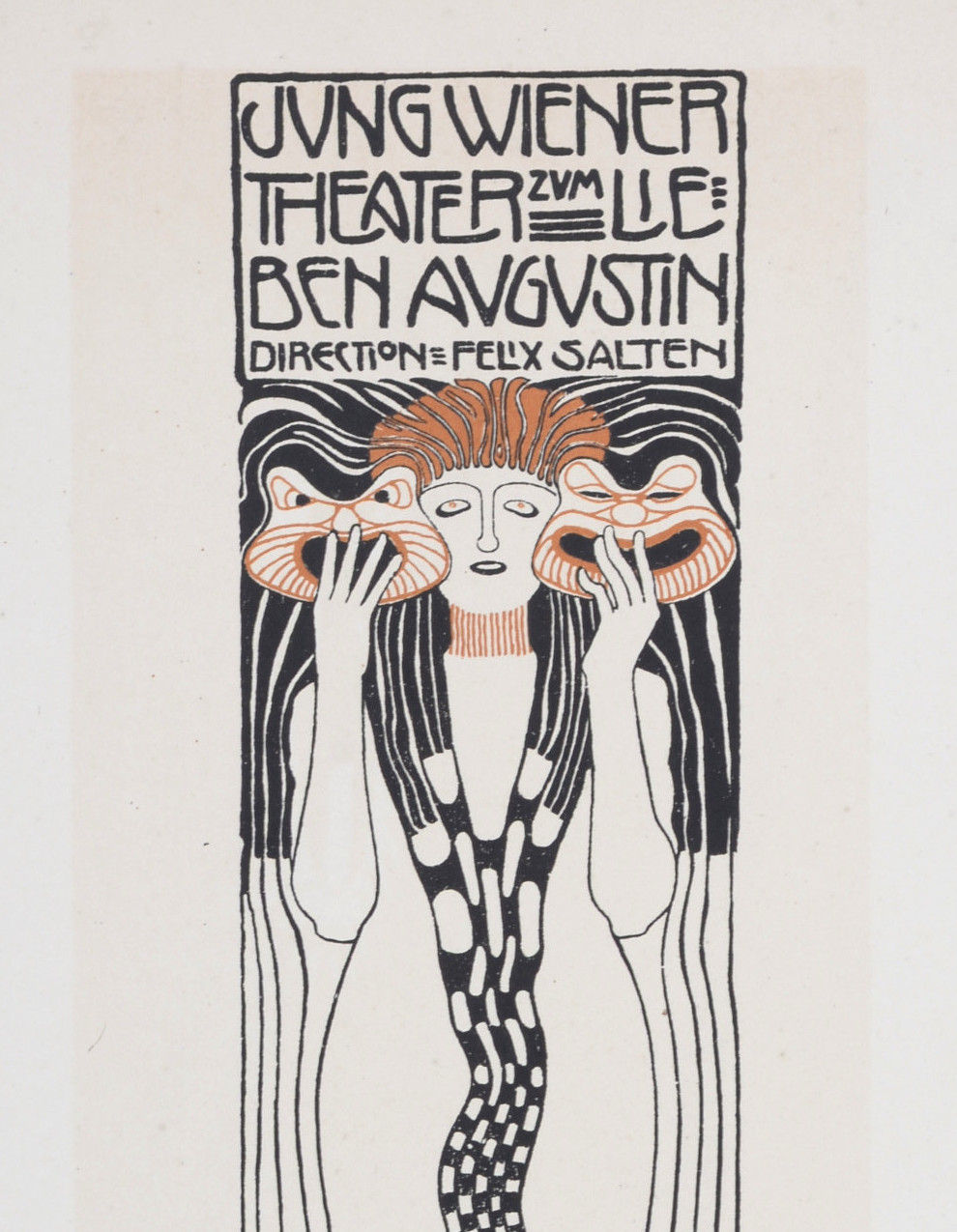 Koloman MOSER - Die Fläche, c. 1902 - Original small lithograph poster -  Post War & Modern Art - Plazzart