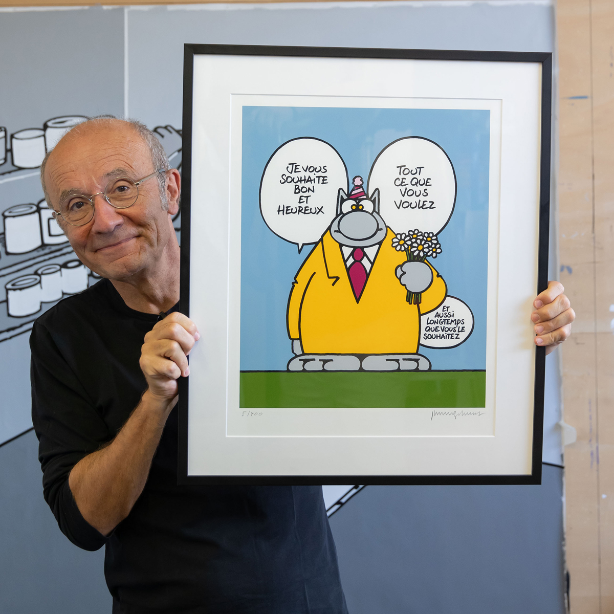 Philippe Geluck Le Chat Tout Ce Que Vous Voulez 2021 Sérigraphie