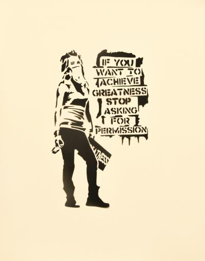 Banksy Young Lad Print, Banksy Street Art, Banksy Graffiti Art, Canvas  Print, Acrylic Image 