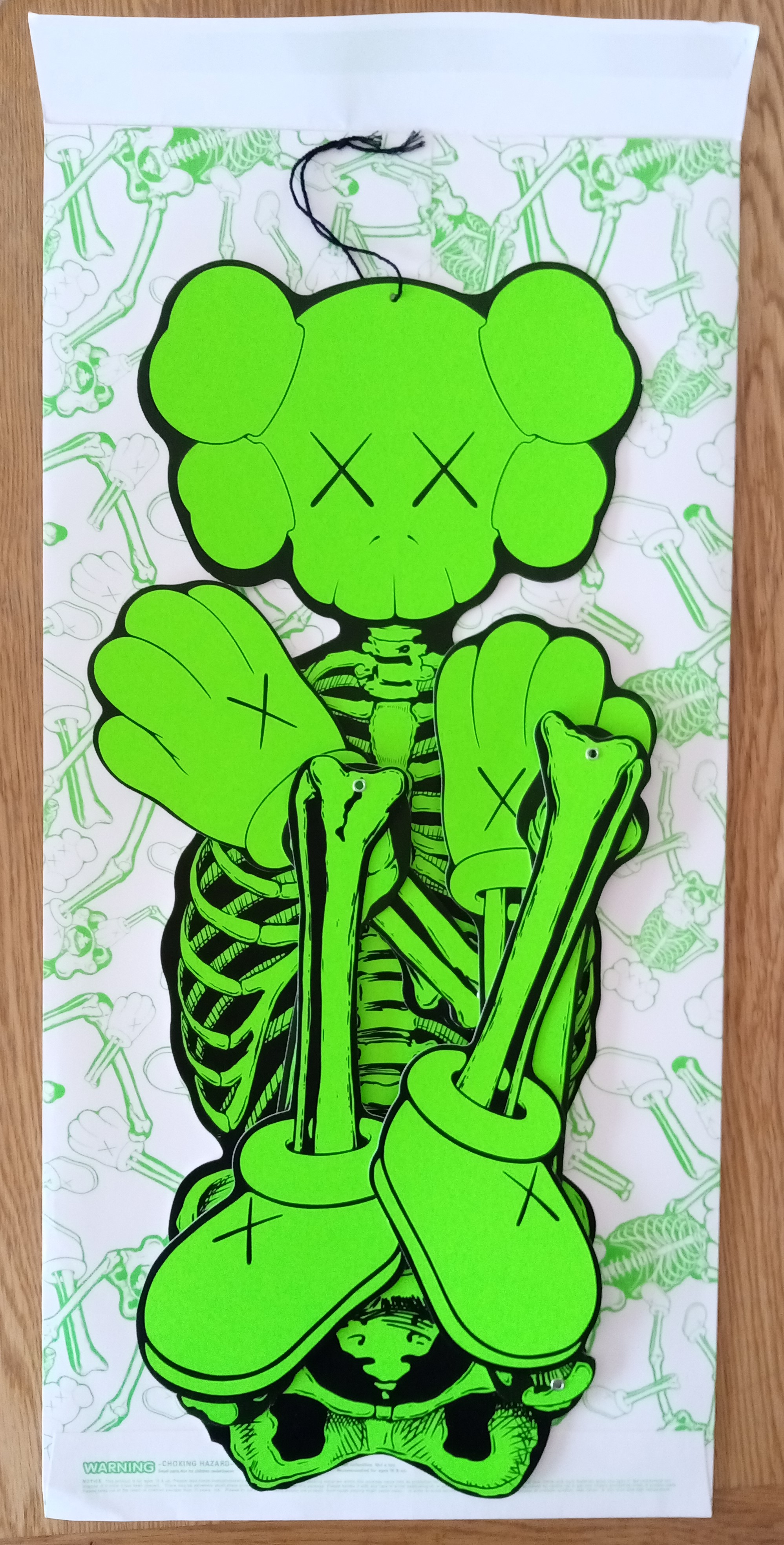 Kaws - Skeleton Board Cut out Ornament Bones (Green), 2021