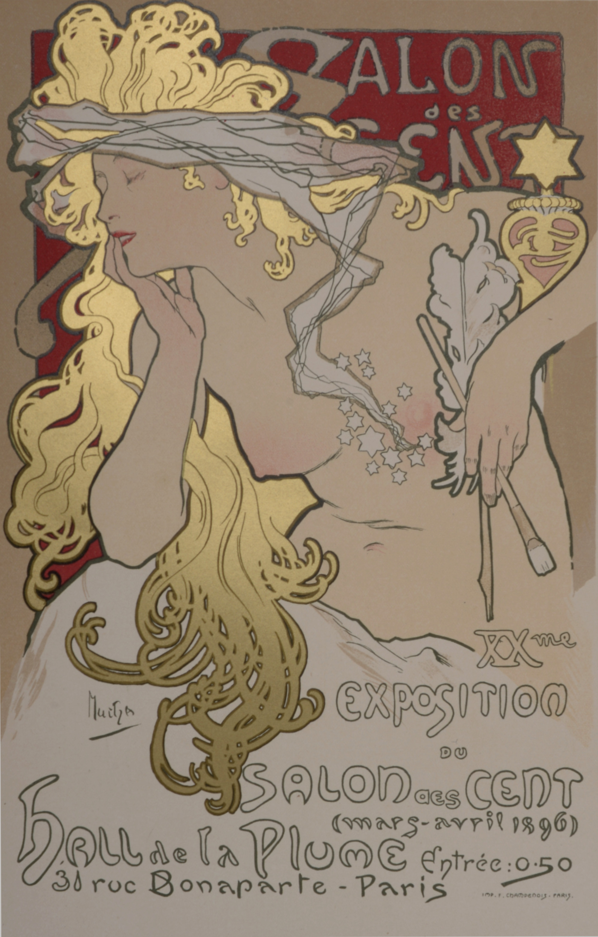 Alphonse MUCHA Maîtres de l Affiche Salon des Cent 1897