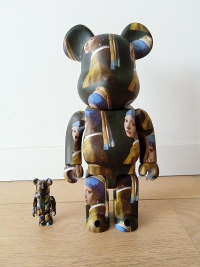 Bearbrick Johannes Vermeer (Girl with a Pearl Earring) 100% & 400