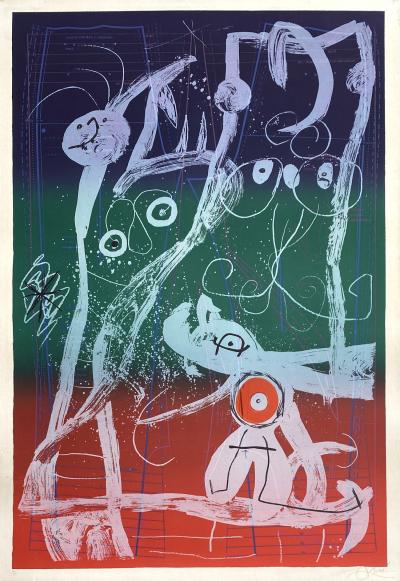 Joan Miro - Le délire du couturier, 1969 - Litografia originale alta firmata e numerata a mano a matita