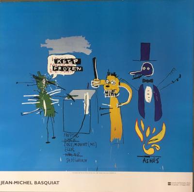 Affiche Originale D'exposition Basquiat X Warhol Paris 