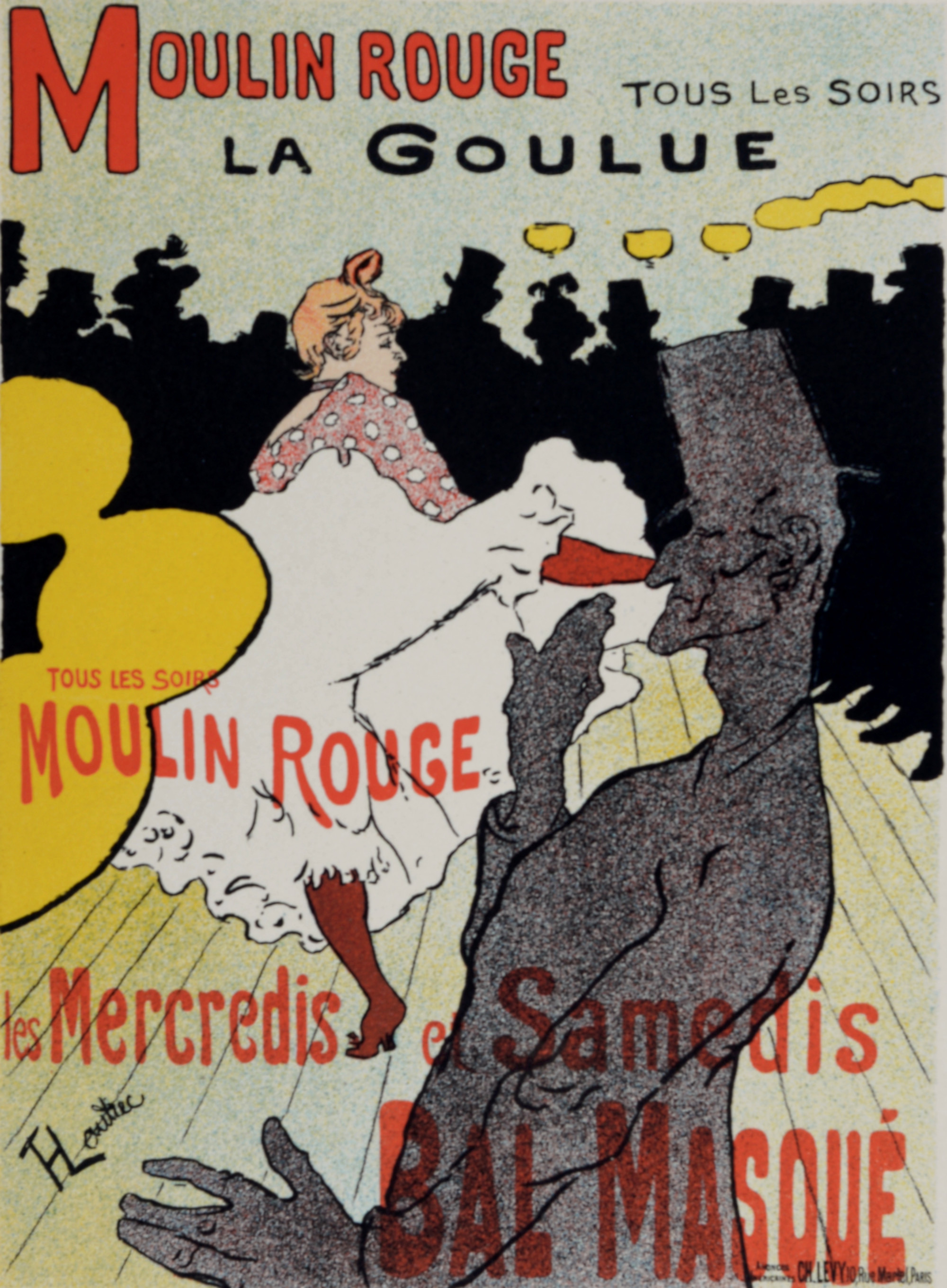 Henri De TOULOUSE-LAUTREC - Moulin Rouge La Goulue, 1896 - Petite ...