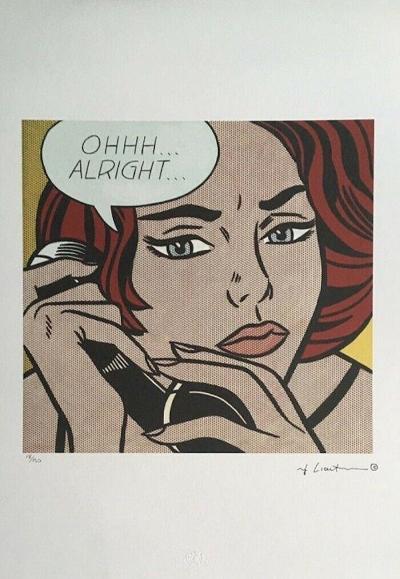 Roy LICHTENSTEIN - Seductive girl, lithograph - Contemporary Art