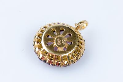 Pendentif améthyste en or jaune 18 carats 2