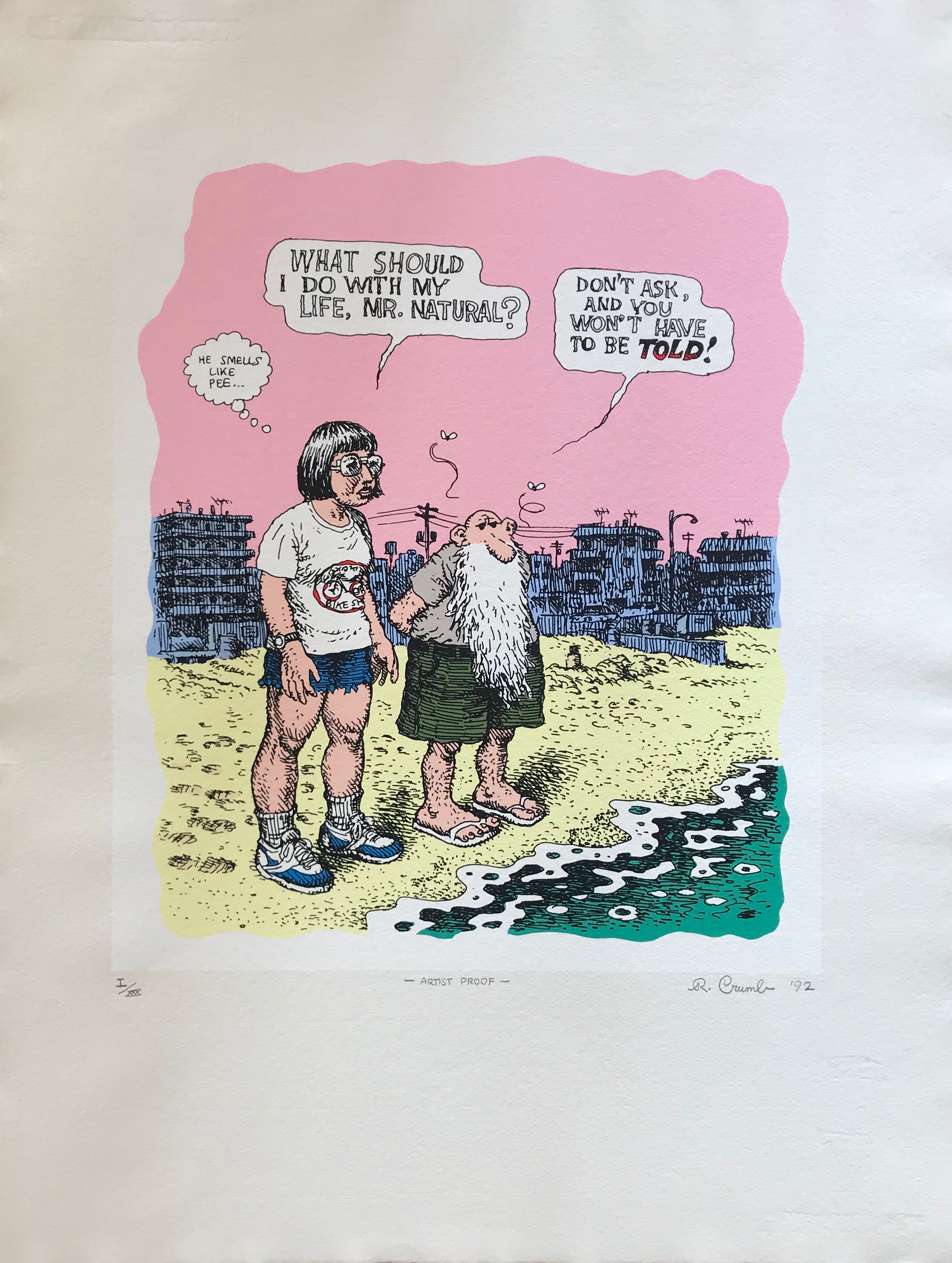 Robert Crumb Mr Natural Silkscreen Comics Plazzart