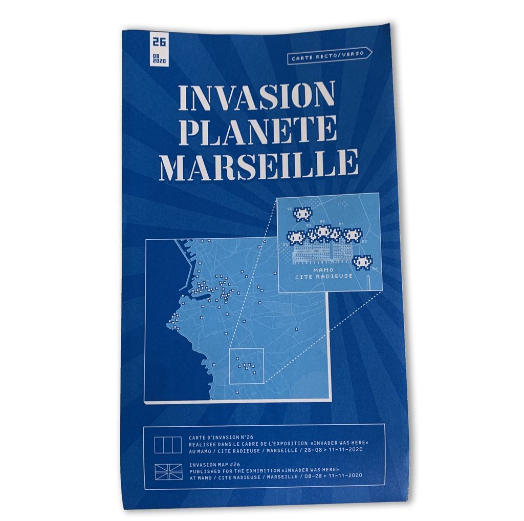 Invader- Marseille invasion map N°26 - Street Art - Plazzart