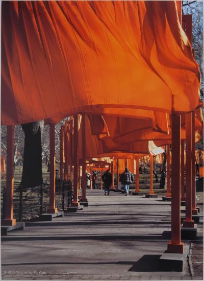 Christo et Jeanne-Claude - The Gates : Central Park New York city, 2005 - Affiche originale d’époque