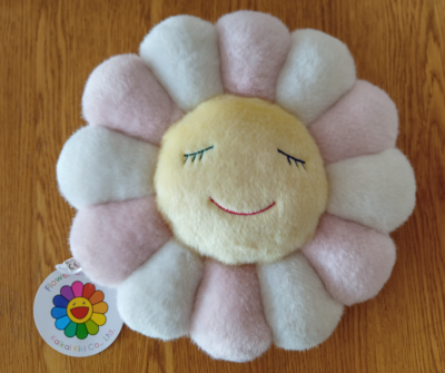 Takashi Murakami Flower Plush 30CM Pink/Light Blue/Light Yellow for Women