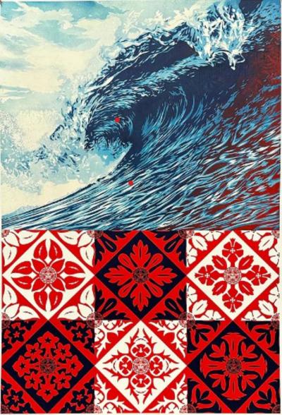 Shepard FAIREY (Obey) - Wave of Distress - Signed offset print