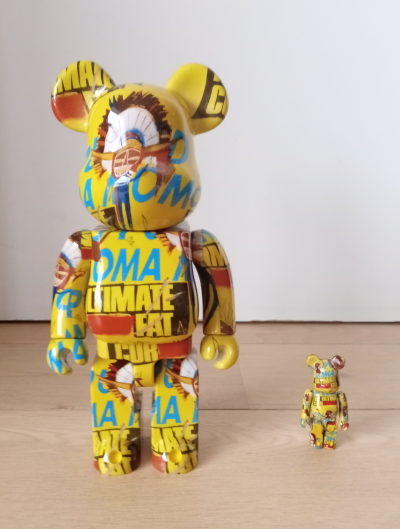 【低価2024】BE@RBRICK Andy Warhol × JEAN-MICHEL BASQUIAT #4 1000% 全高約700mm 2022年2月発売 ペアブティック フィギュア ベア 人形 キューブリック、ベアブリック