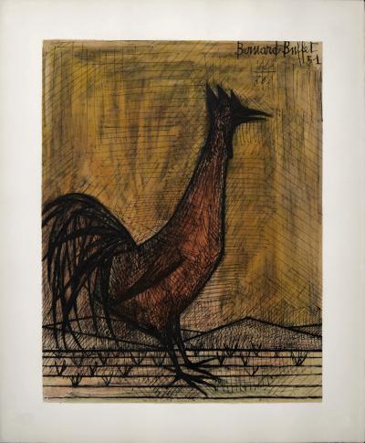 Bernard BUFFET - Coq, 1960 - Original lithograph (Hand-numbered