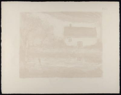 Maurice DE VLAMINCK - Paysage, c. 1955 - Original lithograph ( Hand-signed!) 2