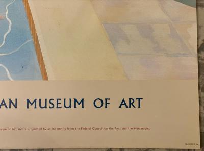 David Hockney - Affiche originale d’exposition, a rétrospective, 1988 2