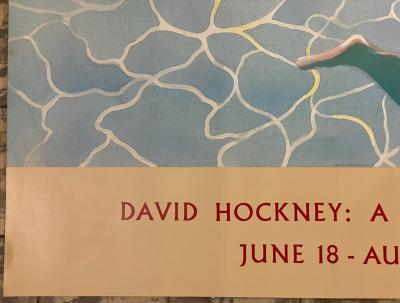 David Hockney - Affiche originale d’exposition, a rétrospective, 1988 2