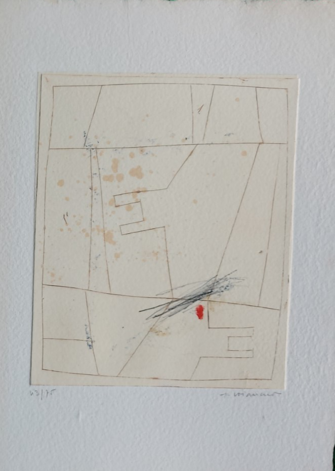 James COIGNARD - Lignes (1990) - Gravure au carburundum - Art ...