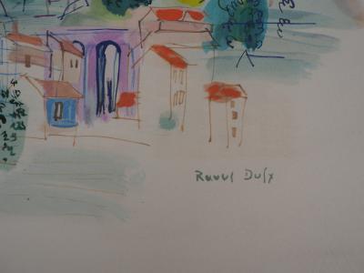 Raoul DUFY - Provence, le village de montagne, 1953 - Lithographie originale signée 2