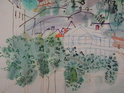 Raoul DUFY - Provence, le village de montagne, 1953 - Lithographie originale signée 2