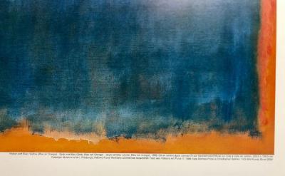 Mark Rothko (d’après) - Jaune et Bleu (Jaune et Bleu sur Orange) - Tirage d’art de luxe 2