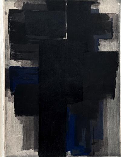 Pierre SOULAGES (1919-2022) - Composition, 1955 - Lithograph and stencil