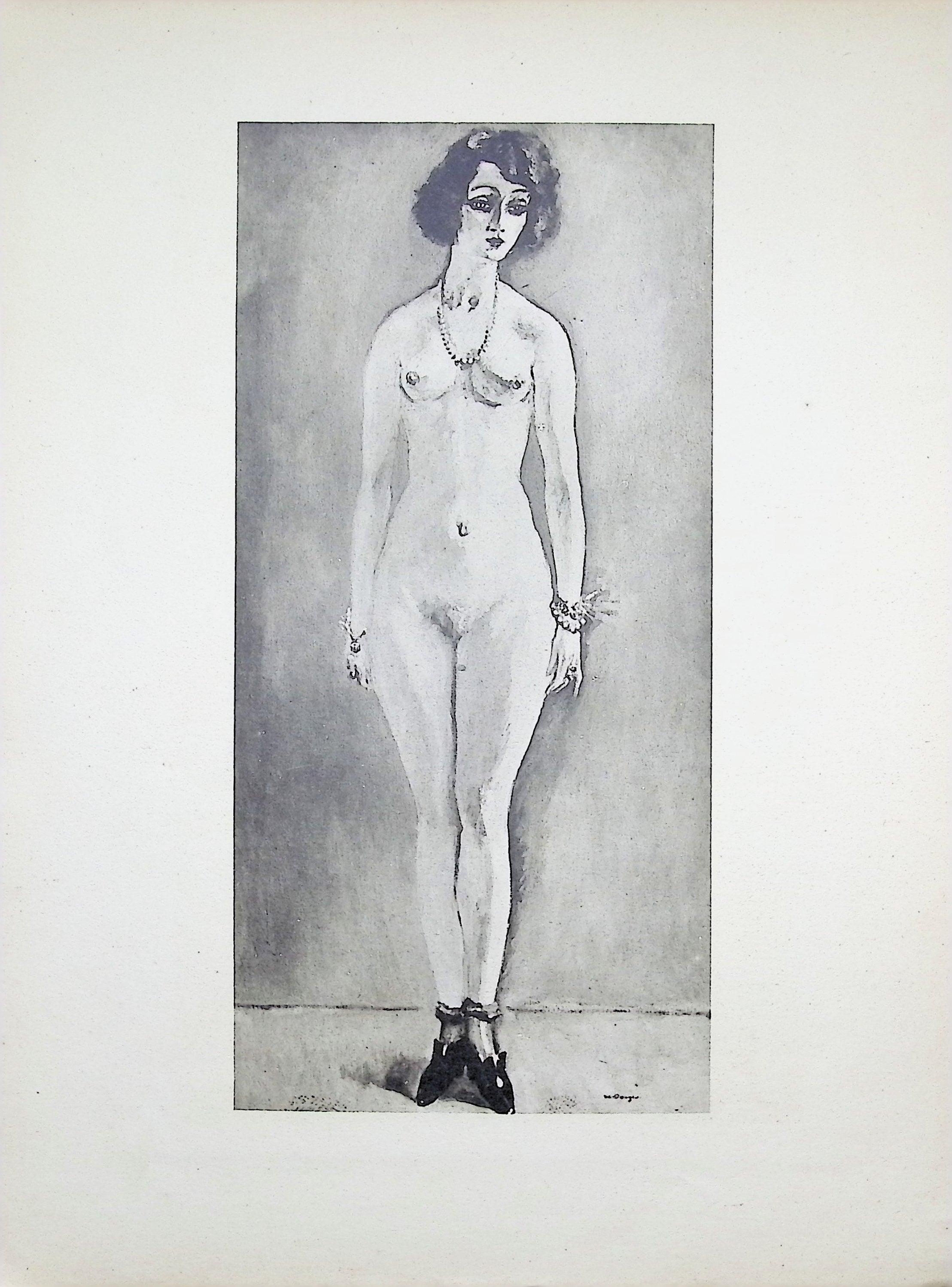 Kees VAN DONGEN : Jeune femme nue en pose, Gravure signée - Art Moderne -  Plazzart