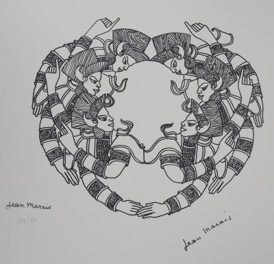 Jean hot MARAIS : Astrology and Zodiac, Aries - Original Lithograph, Signed and Ltd 100 copies